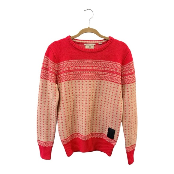 Scotch & Soda Fair Isle Ski Wool Blend Sweater, Men’s Size L - Picture 2 of 7